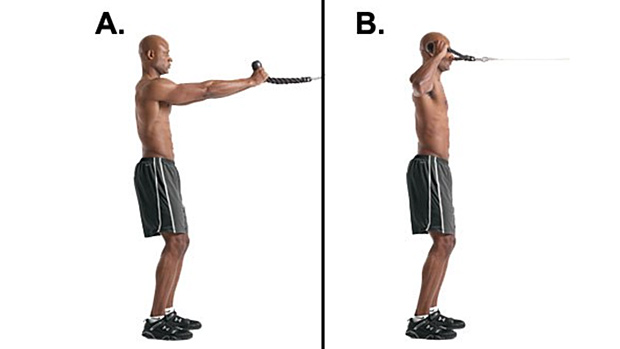 Face pull outlet exercise